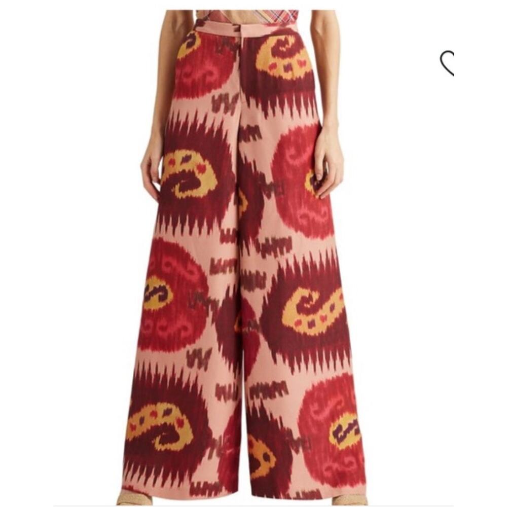 Ralph Lauren Purple Label Red, Pink & Yellow Wide Leg Pants